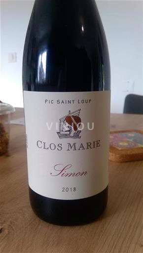 Languedoc Pic-saint-loup Clos Marie Simon 2018