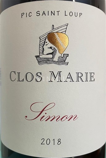 Langvedok Pic-saint-loup Clos Marie Simon 2018
