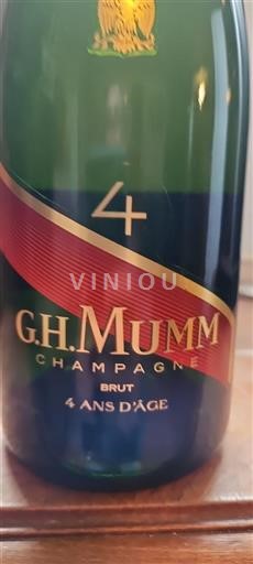 Champagne G.H. Mumm 4 ans d'âge Non-Vintage