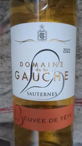 Bordeaux Sauternes Domaine La Gauche de Tête 2022