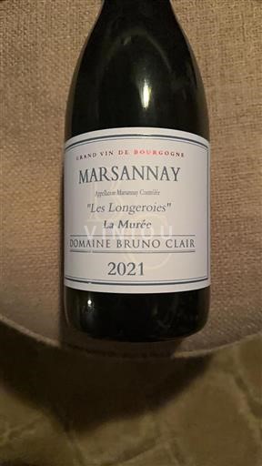 Borgoña Marsannay Domaine Bruno Clair "Les Longeroies" La Murée 2021