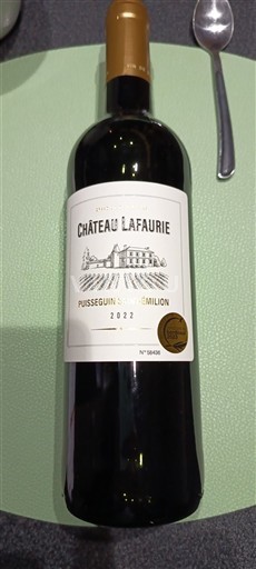 Bordeaux Puisseguin-saint-émilion Château Lafaurie 2022