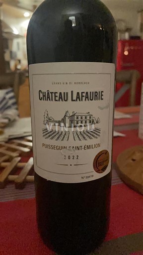 Burdeos Puisseguin-saint-émilion Château Lafaurie 2022
