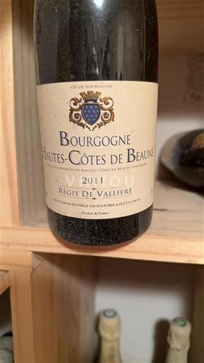Bourgogne Hautes Côtes de beaune Régis de Vallière 2011