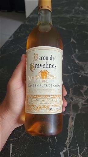 Bordéus Primeiras Côtes de Bordéus Baron de Gravelines 1999