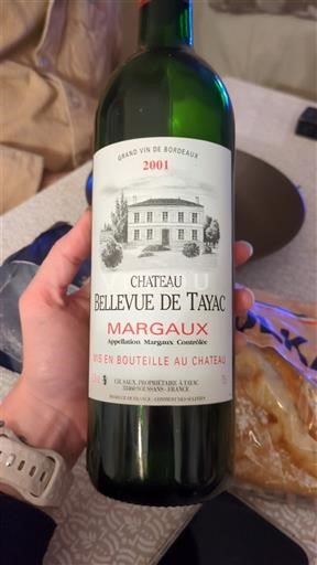 Bordeaux Margaux Château Bellevue de Tayac 2001