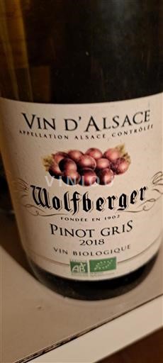 Alsacia Wolfberger Pinot Gris 2018