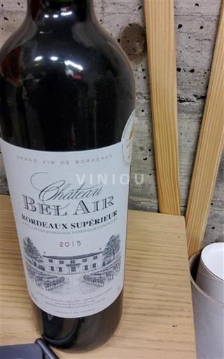 Bordeaux Bordeaux Supérieur Château Bel Air 2015