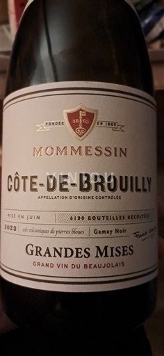 Beaujolais Côte-de-Brouilly Mommessin Grandes Mises 2023