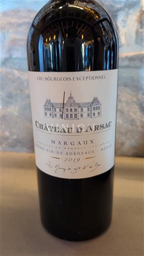 Bordeaux Margaux Château Arsac 2019