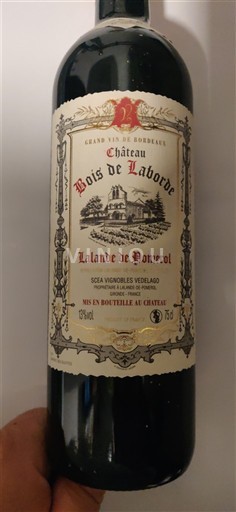 Bordeaux Lalande-de-pomerol Château Bois de Laborde 2015