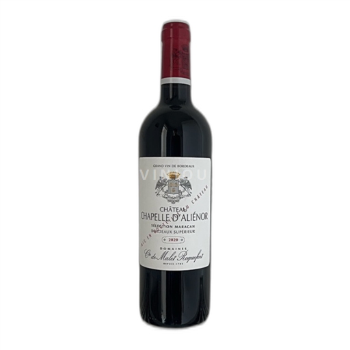Vin Rouge sec Sélection Maracan Château Chapelle Aliénor 2020 France Bordeaux Bordeaux supérieur AOC