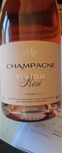 Champaña Champán Arnaud Bagnost Rosé Brut Premier Cru Sin añada