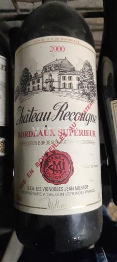 Bordeaux Bordeaux Supérieur Château Recougne 2000