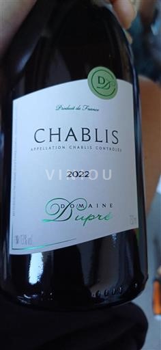 Bourgogne Chablis Domaine Dupré 2022