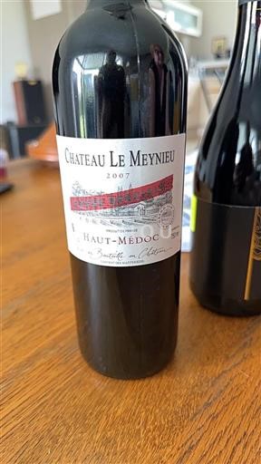 Vin Rouge sec Cuvée Spéciale Château Le Meynieu 2007 France Bordeaux Haut-Médoc AOC