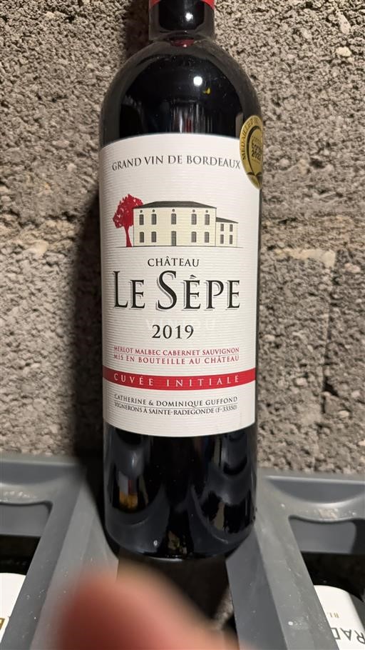 Bordeaux Ikke specificeret Château Le Sèpe Initiale 2019