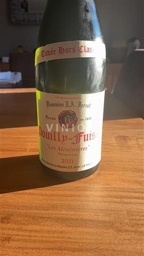 Burgundija Pouilly-fuissé Premier Cru Domaine J.A. Ferret Les M%c3%a9n%c3%a9tri%c3%a8res 2021