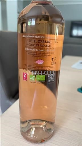 Provansa Côtes-de-Provence Alain Baccino Le Fil d'Ariane 2024