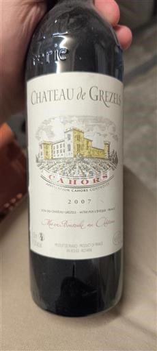 Sud-Ovest Cahors Château Grezels 2007