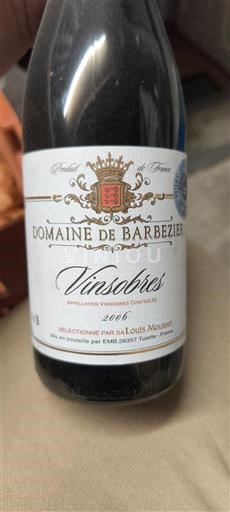 Thung lũng Rhône Vinsobres Domaine Barbezier 2006