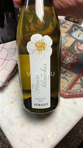 Burgundi Mâcon ja Mâcon-kylät Vérizet Fleurs blanches 2023