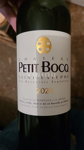 Burdeos Saint-Estèphe Cru Bourgeois Supérieur Château Petit Bocq 2020