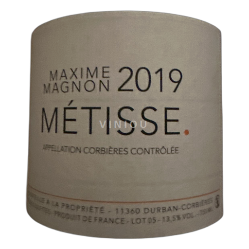 Languedoc Corbières Maxime Magnon Métisse 2019