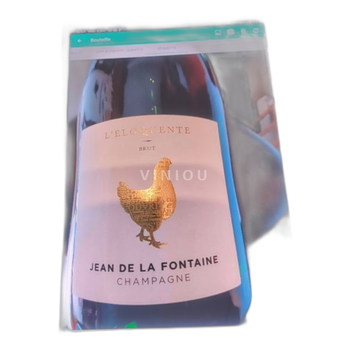 Champaña Champán Jean de la Fontaine.L'Eloquente Sin añada