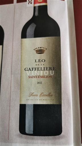 Bordeaux Saint-Émilion Leo de la Gaffeliere 2022