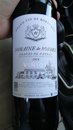 Burdeos Graves-de-vayres Domaine Bordes 2024