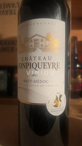 Bordeaux Haut-Médoc Cru Bourgeois Château Fonpiqueyre 2017