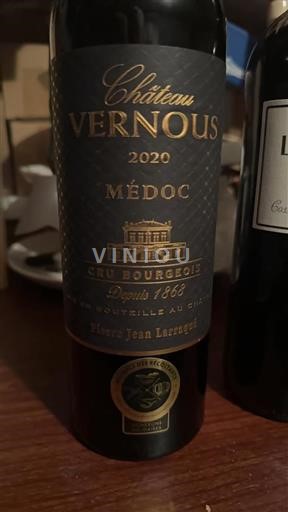Burdeos Médoc Cru Bourgeois Vernous 2020