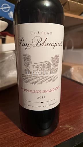 Bordeaux Saint-Émilion Grand Cru Grand Cru Puy-Blanquet 2017