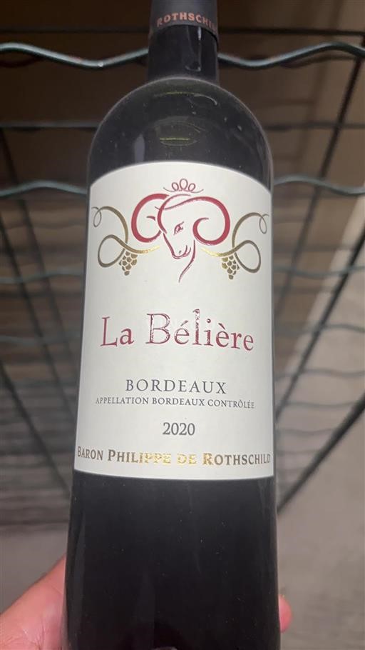 Bordeaux Baron Philippe de Rothschild La Bélière 2020