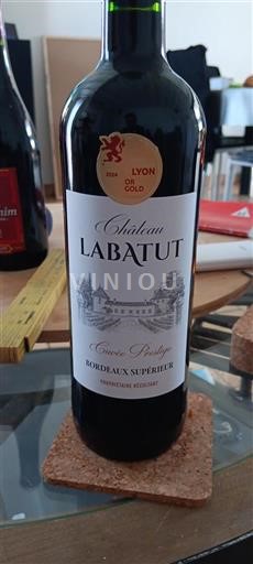 Bordeaux Bordeaux Supérieur Château Labatut Prestige Icke årgångsbetecknad