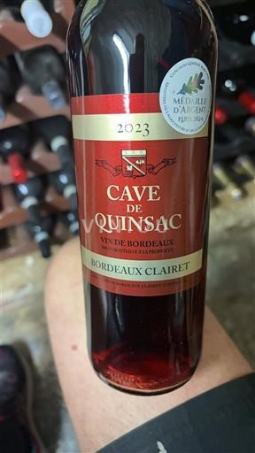 Burdeos Bordeaux clairet Cave de Quinsac 2023