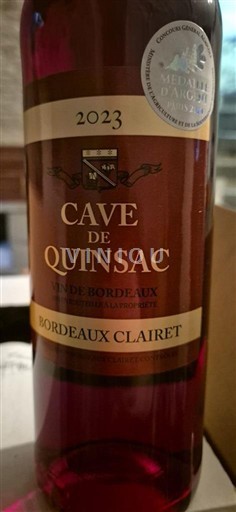 Bordeaux Bordeaux Clairet Cave de Quinsac 2023