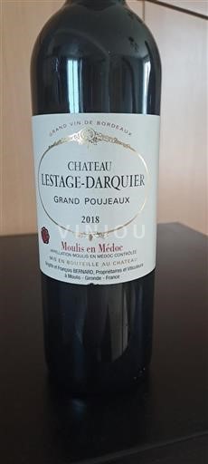 Burdeos Moulis-en-Médoc Château Lestage-Darquier Grand Poujeaux 2018