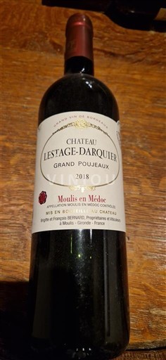 Bordeaux Moulis-en-Médoc Château Lestage-Darquier Grand Poujeaux 2018