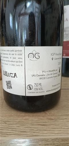 Provenza, bassa valle del Rodano, Corsica Vaucluse Domaine Clos de Garaud Léluza 2021