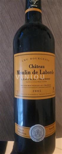 Vinuri Rouge sec Château Moulin de Laborde 2005 Franța Bordeaux Listrac-Médoc AOC Cru Bourgeois