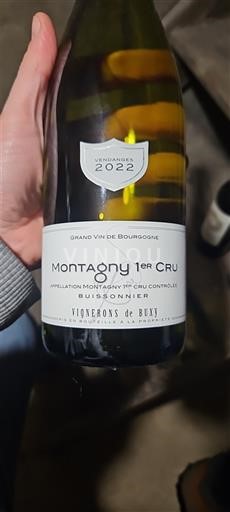 Bourgogne Montagny Premier Cru Vignerons de Buxy Buissonnier 2022