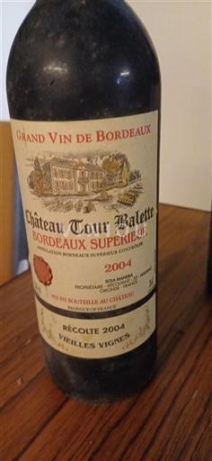 Bordeaux Bordeaux Supérieur Château Tour Balette Vielles Vignes 2004