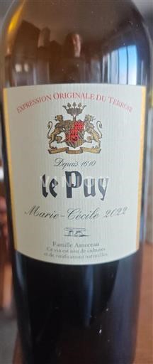 Bordeaux Unspecified Château Le Puy Marie-Cécile 2022