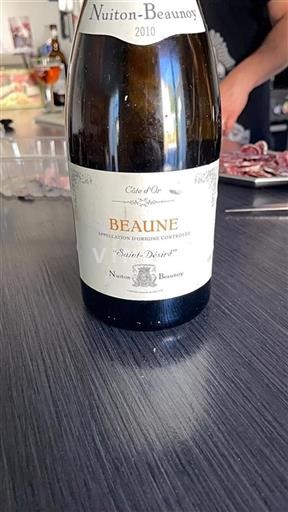 Burgund Beaune Nuiton-Beaunoy Saint-Désiré 2010