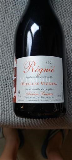 Beaujolais Régnié Frédéric Laissus Vieilles Vignes 2021