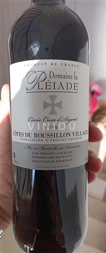 Rosellón Côtes del Roussillon Villages Domaine La Pléiade Croix d'Argent 2019
