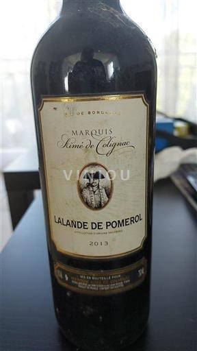 Bordeaux Lalande-de-Pomerol Marquis Simé de Colignac 2013