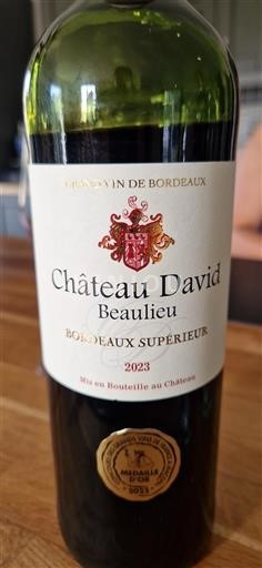 Bordéus Bordeaux Superior Château David Beaulieu 2023